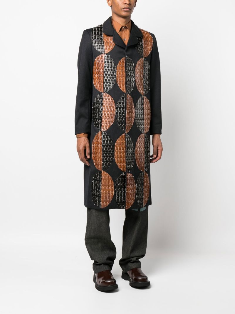 Black Patchwork Coat