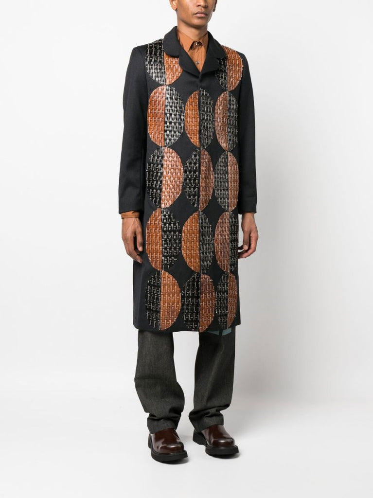 Black Patchwork Coat