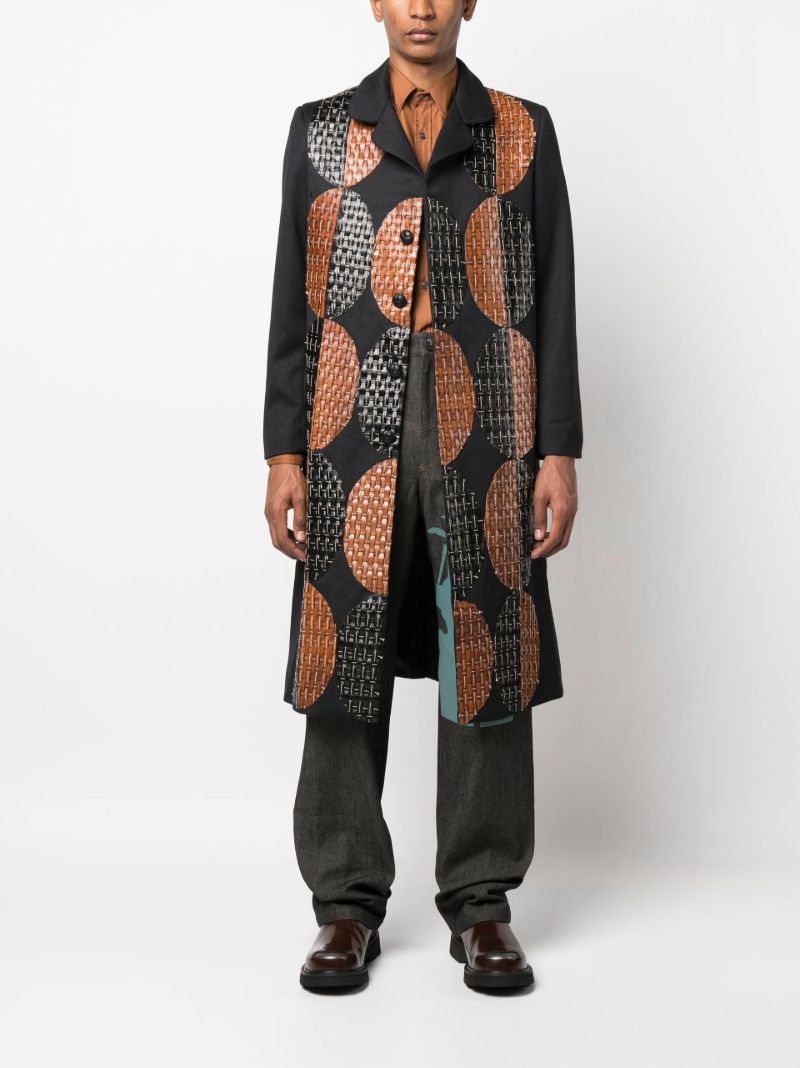 Black Patchwork Coat