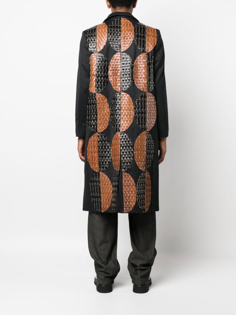 Black Patchwork Coat