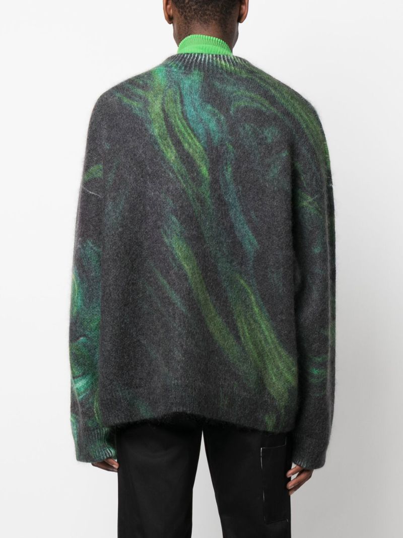 X Kamil Abbas X Browns Focus Green Rezyane Sweater