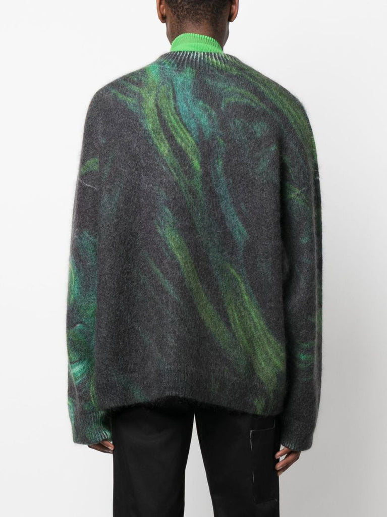 X Kamil Abbas X Browns Focus Green Rezyane Sweater