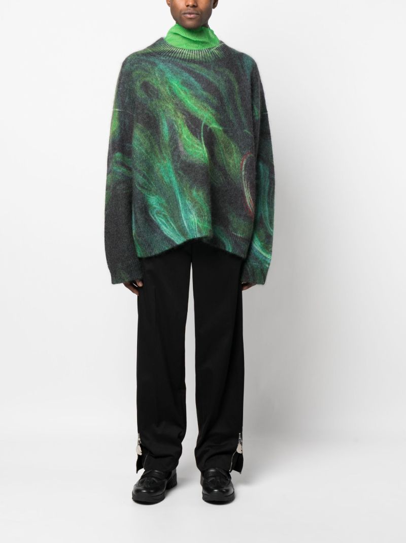X Kamil Abbas X Browns Focus Green Rezyane Sweater