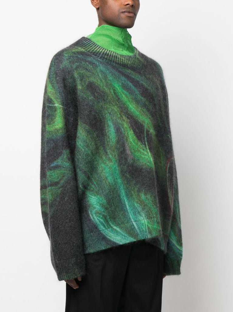 X Kamil Abbas X Browns Focus Green Rezyane Sweater