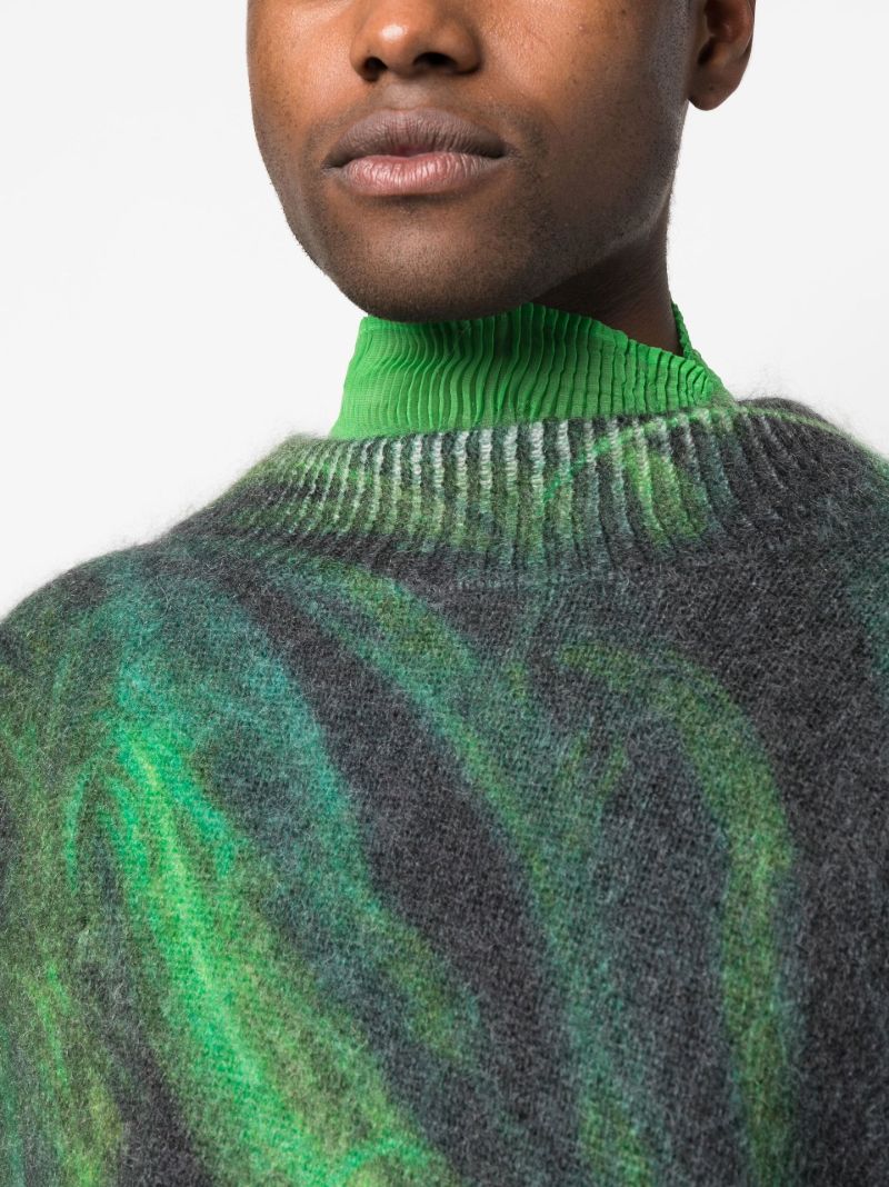 X Kamil Abbas X Browns Focus Green Rezyane Sweater
