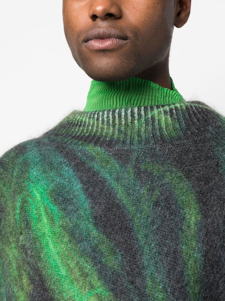 X Kamil Abbas X Browns Focus Green Rezyane Sweater