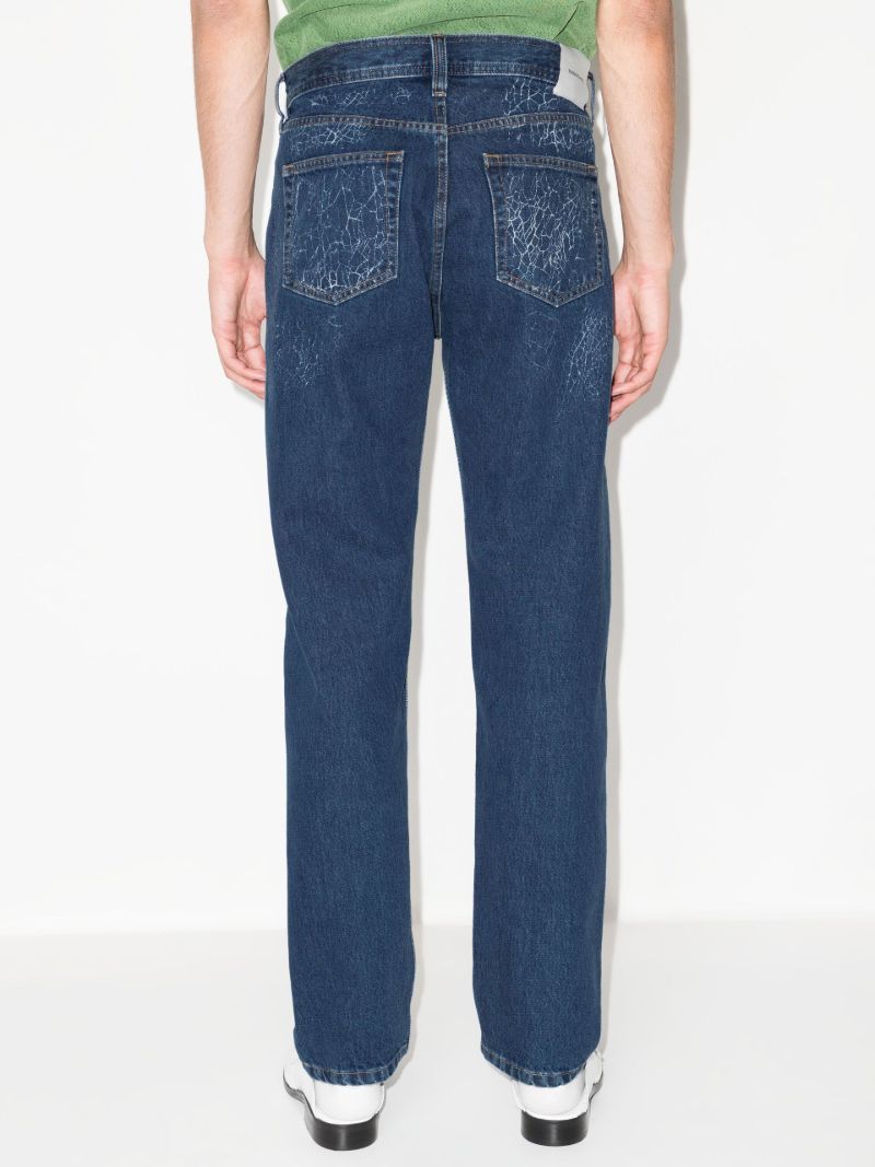 X Kamil Abbas X Browns Focus Blue Ushi Printed Jeans