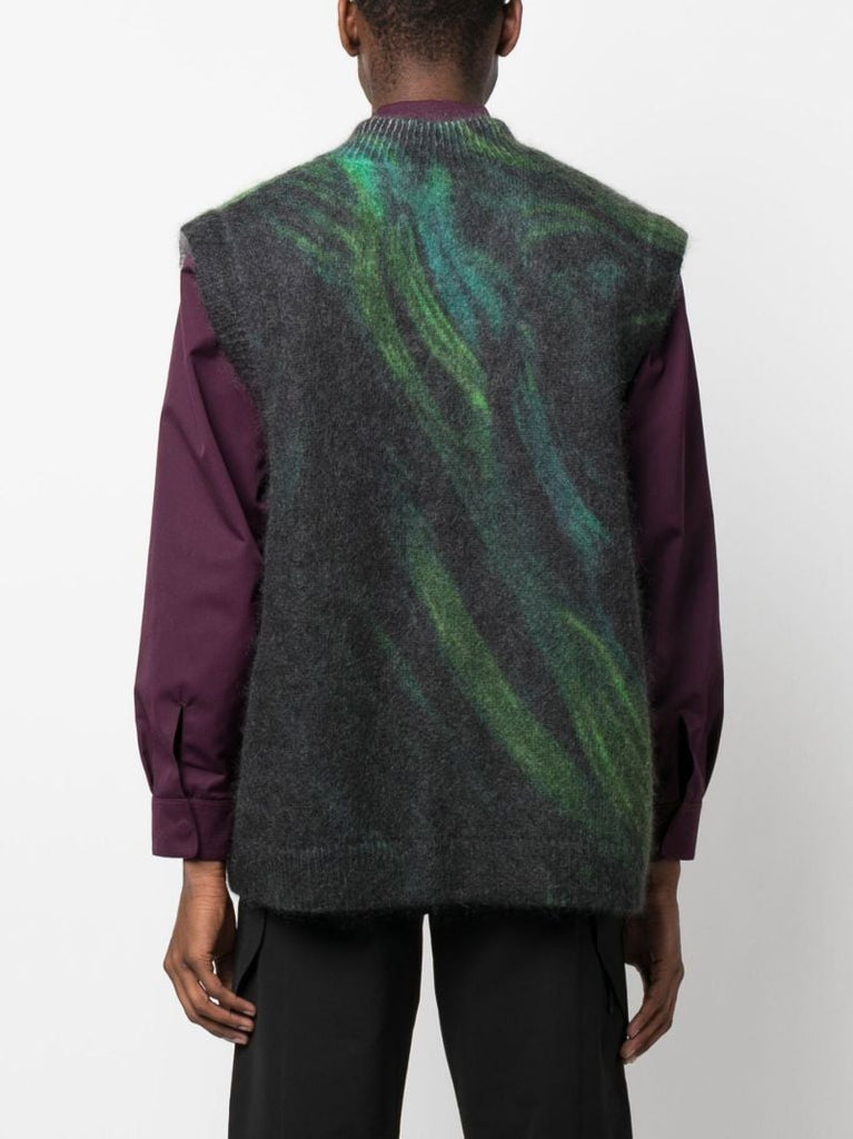 X Kamil Abbas X Browns Focus Green Rezyane Sweater Vest