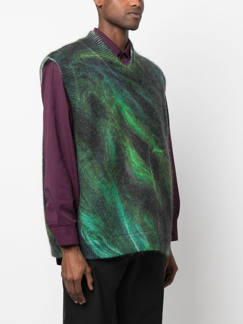 X Kamil Abbas X Browns Focus Green Rezyane Sweater Vest