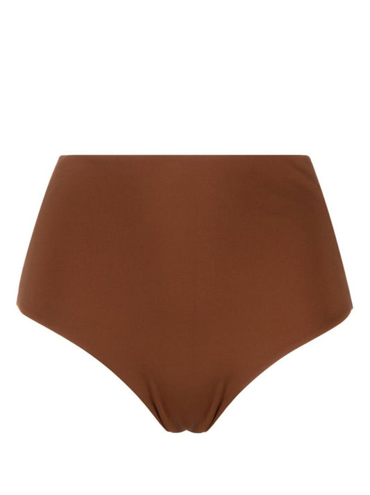 X Ziah Brown High-waisted Bikini Bottoms