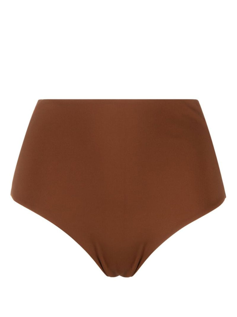 X Ziah Brown High-waisted Bikini Bottoms