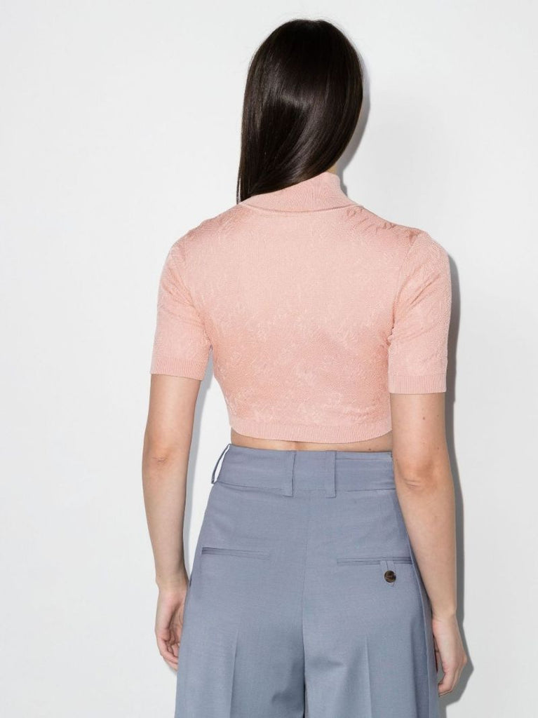 Brushed Logo Crop Top
