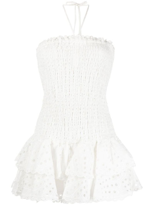 White Megan Broderie Anglaise Mini Dress