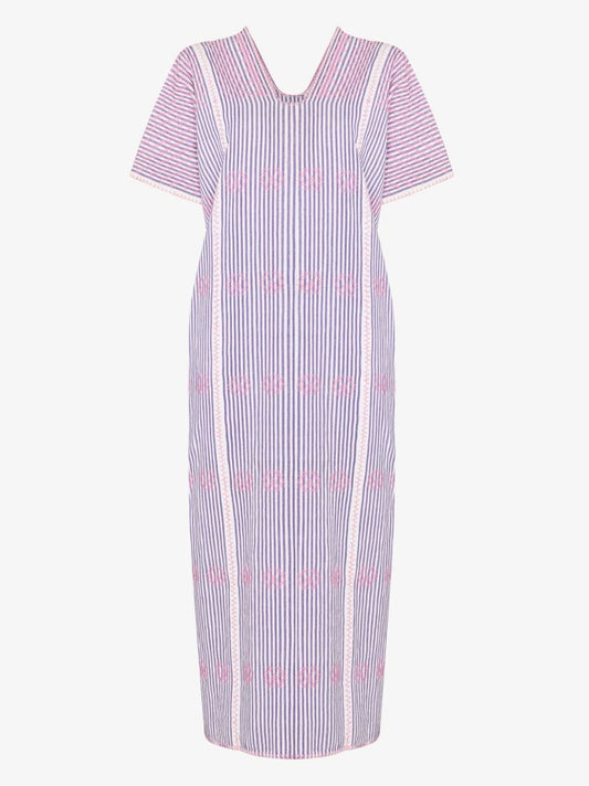 No. 274 Striped Midi Kaftan Dress