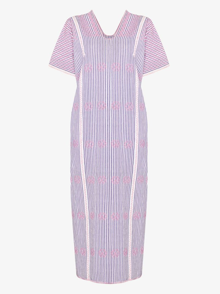 No. 274 Striped Midi Kaftan Dress