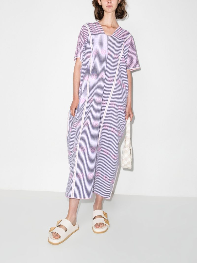 No. 274 Striped Midi Kaftan Dress