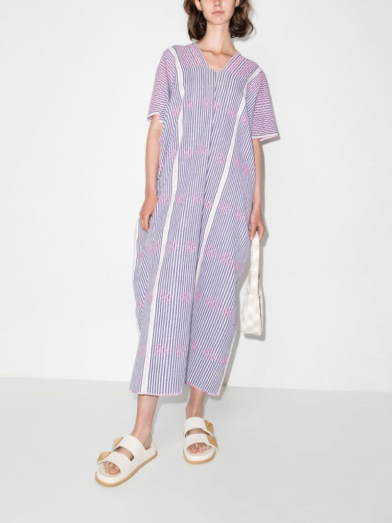 No. 274 Striped Midi Kaftan Dress