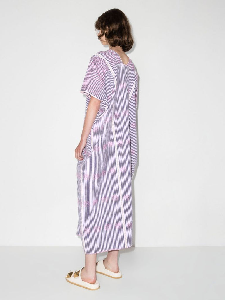No. 274 Striped Midi Kaftan Dress