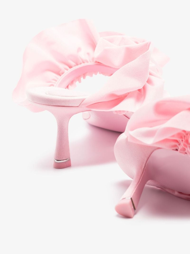 Pink Celeste 30 Ruffle Trim Sandals
