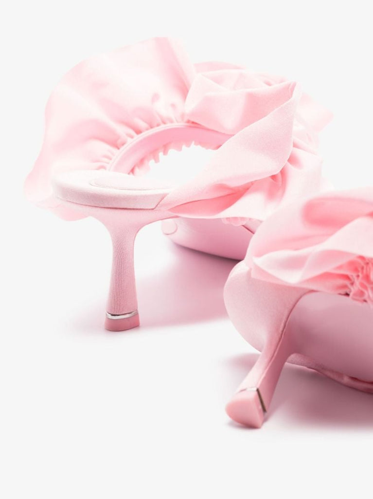 Pink Celeste 30 Ruffle Trim Sandals