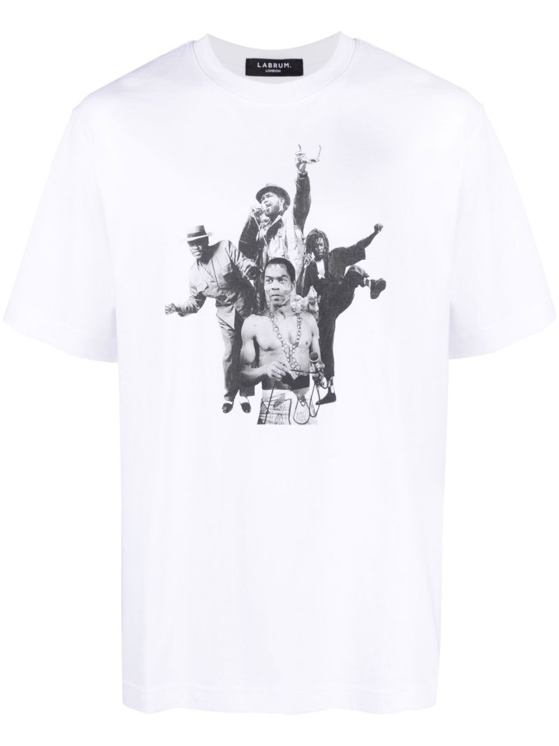 White Printed Organic Cotton T-shirt
