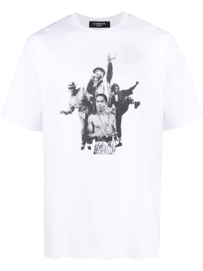 White Printed Organic Cotton T-shirt