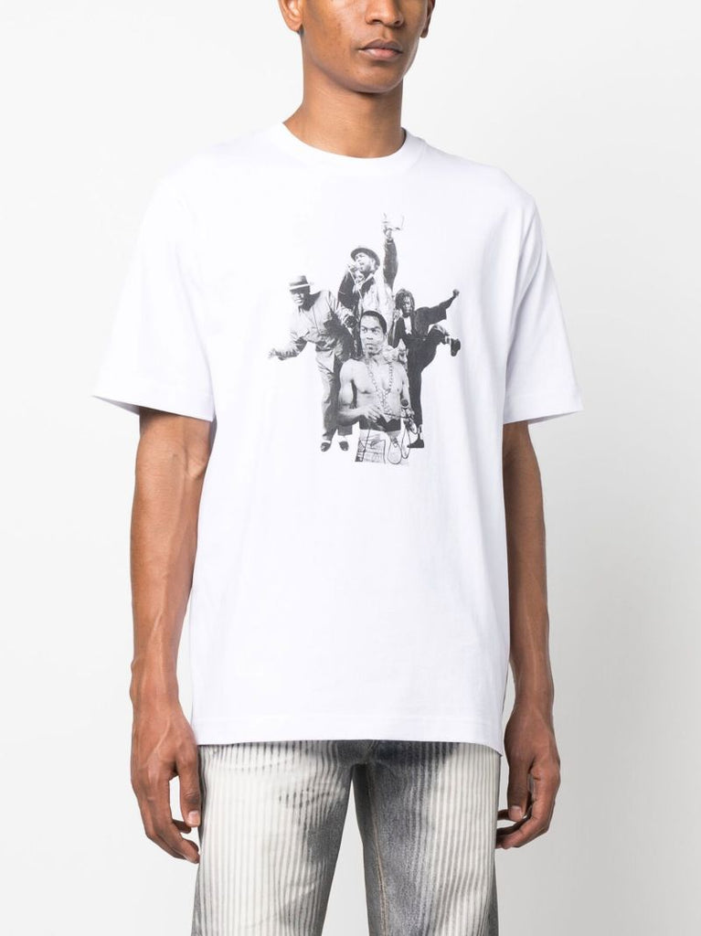 White Printed Organic Cotton T-shirt