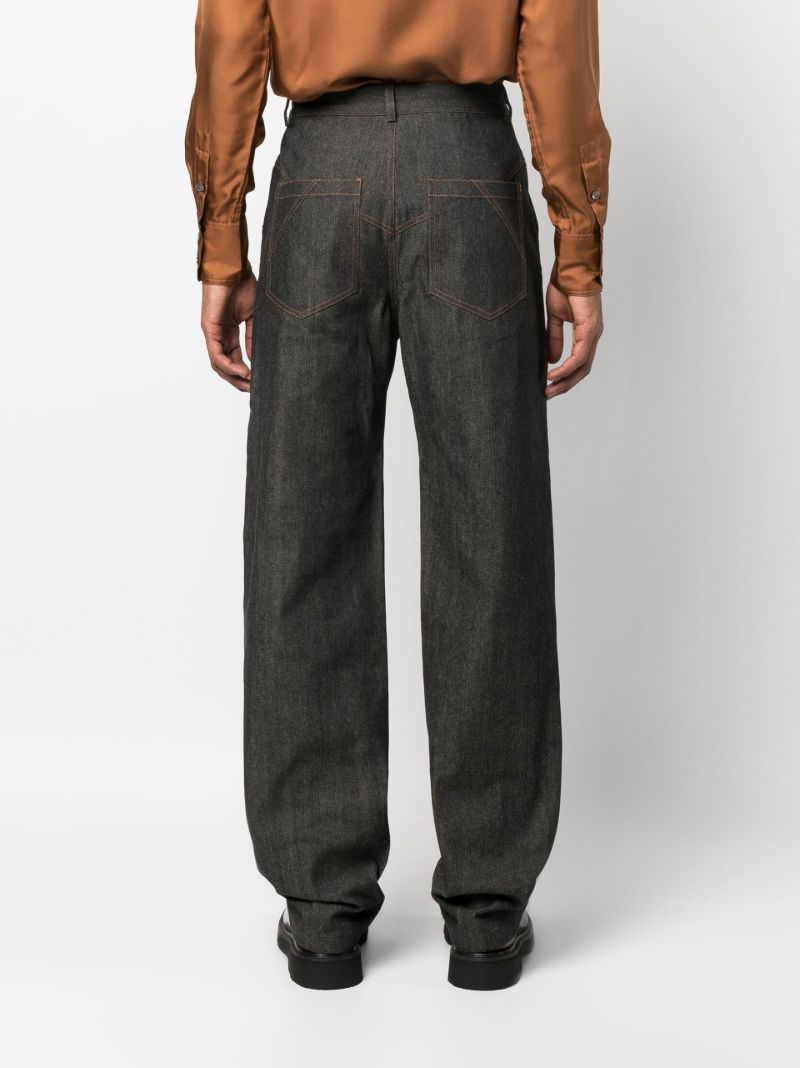 Blue Nomoli Screen Printed Denim Jeans
