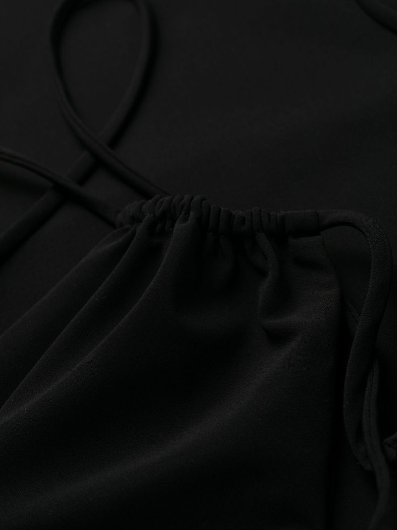 Black Strap Detail Swimsuit