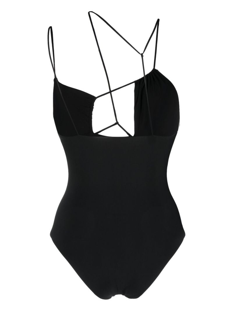 Black Strap Detail Swimsuit