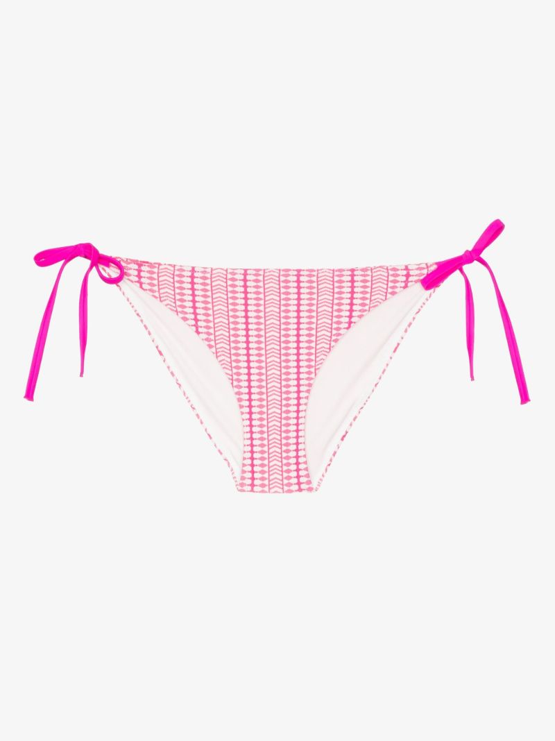Pink Lola Printed String Bikini Bottoms