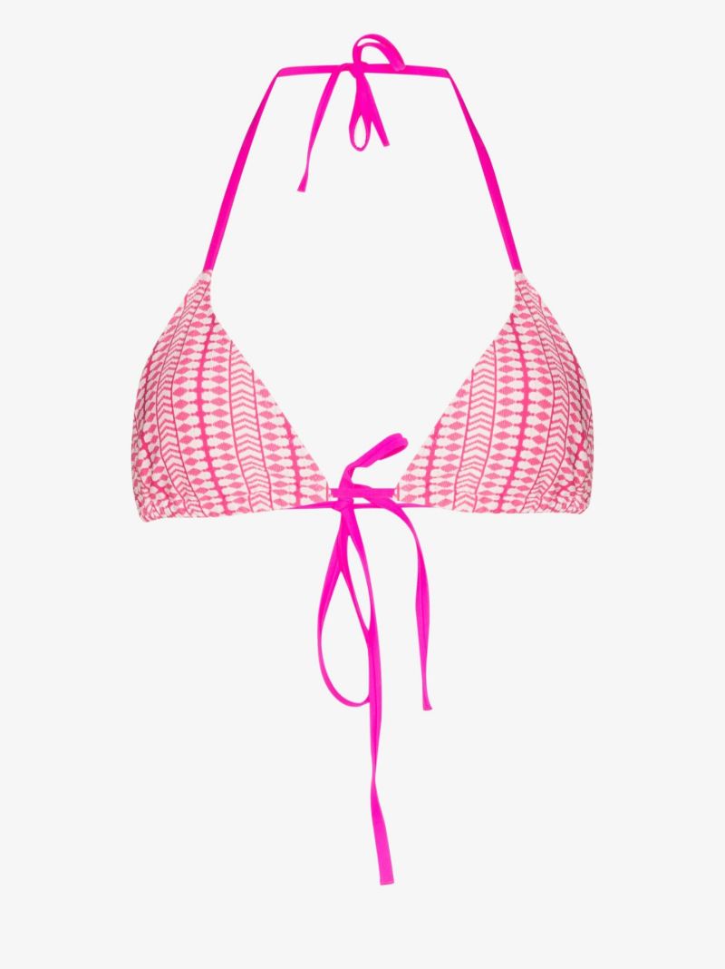 Pink Lola Triangle Bikini Top