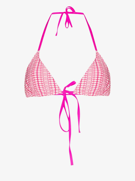 Pink Lola Triangle Bikini Top