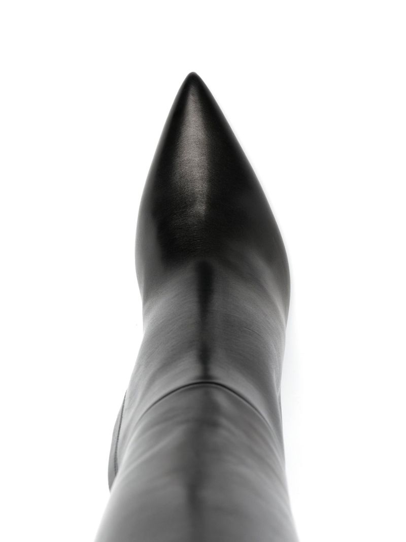Black 105 Knee-high Leather Boots