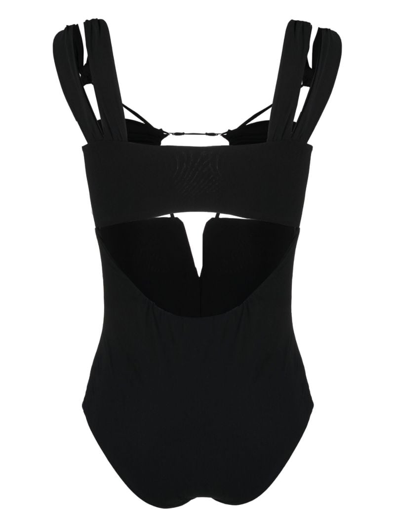 Black Cut-out Swimsuit