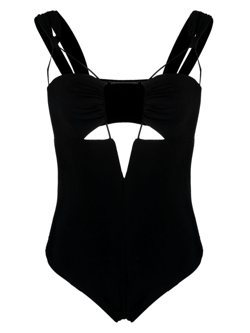 Black Cut-out Swimsuit