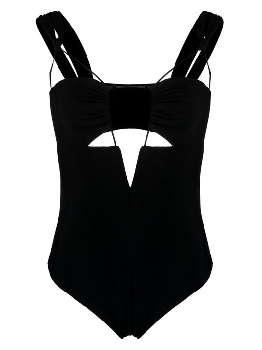 Black Cut-out Swimsuit