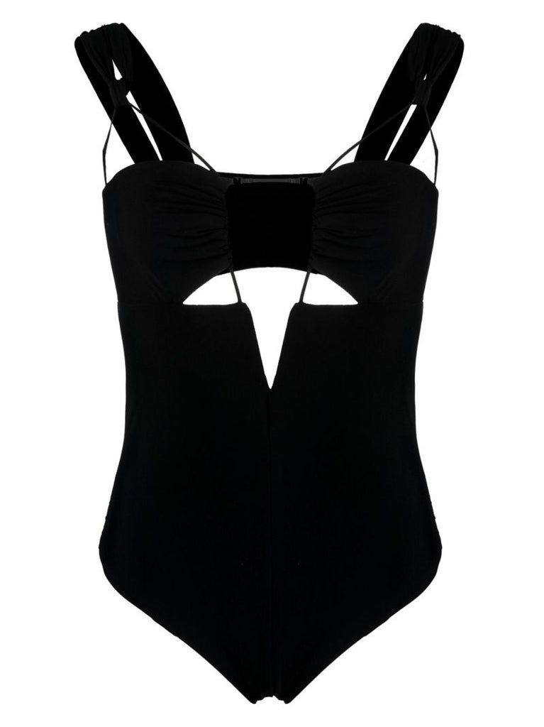 Black Cut-out Swimsuit