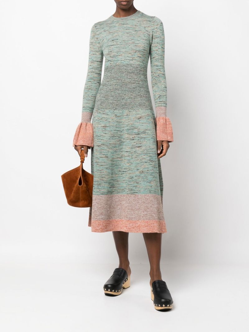 Green Nathalie MÃ_x0083_Â©lange Dress