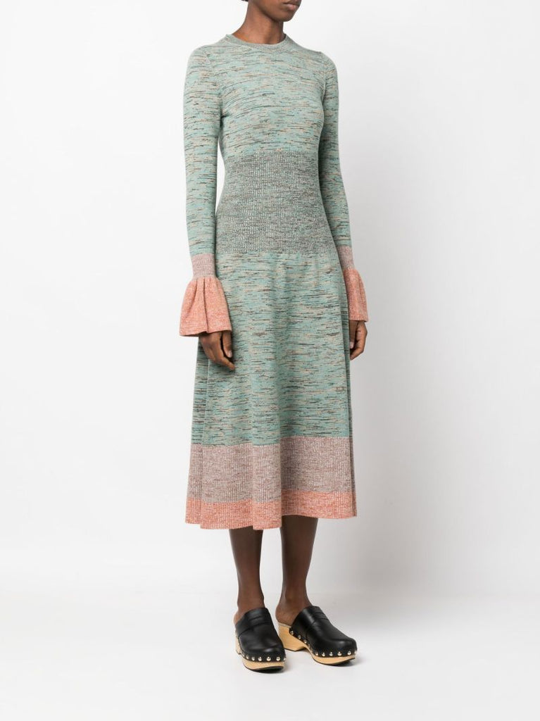 Green Nathalie MÃ_x0083_Â©lange Dress