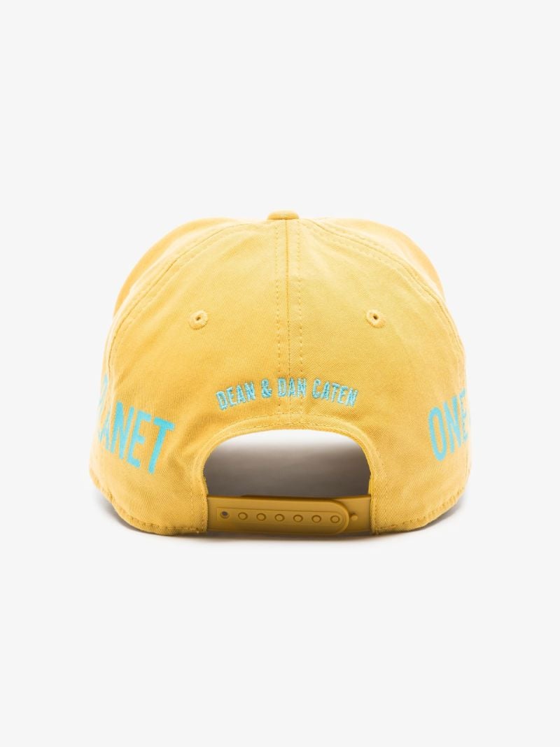 Yellow One Planet Baseball Cap