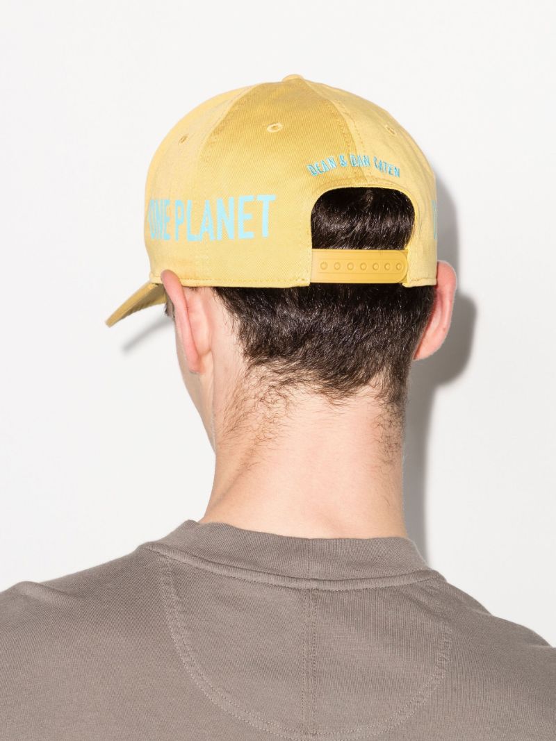 Yellow One Planet Baseball Cap