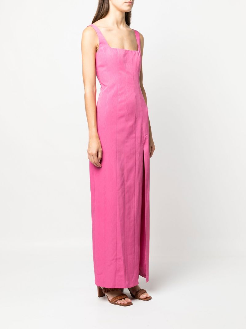 Pink Portrait Column Cotton Dress