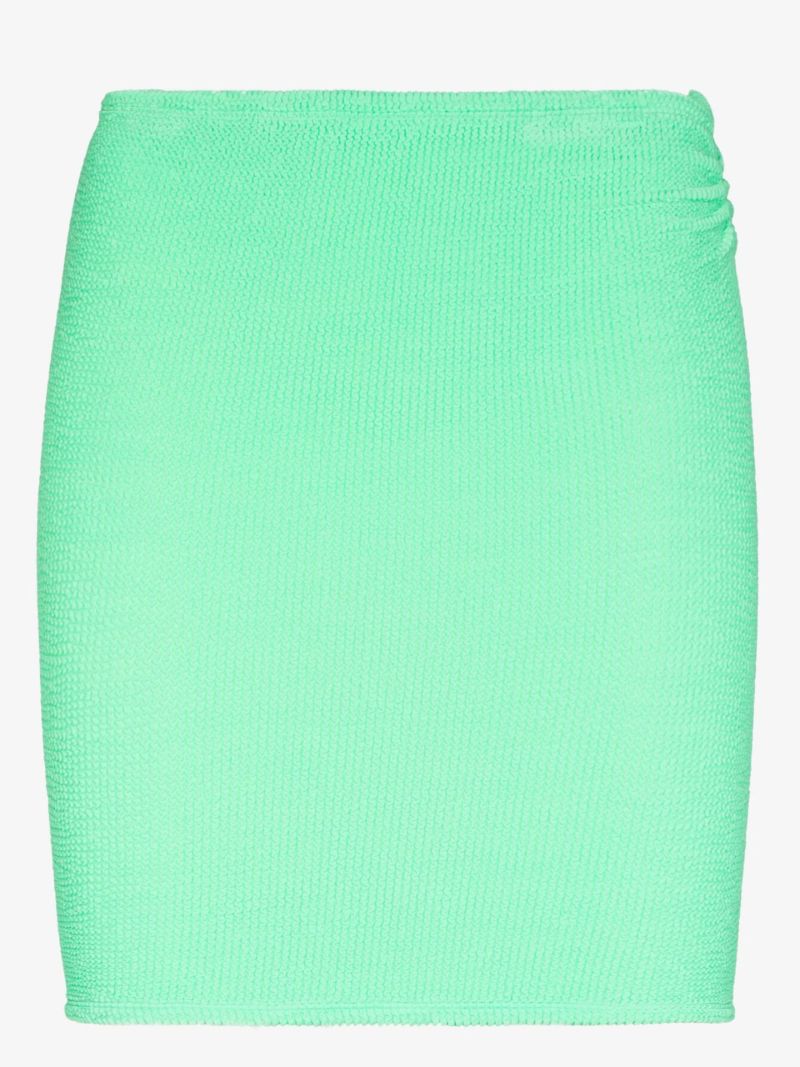 High Waist Crinkle Mini Skirt