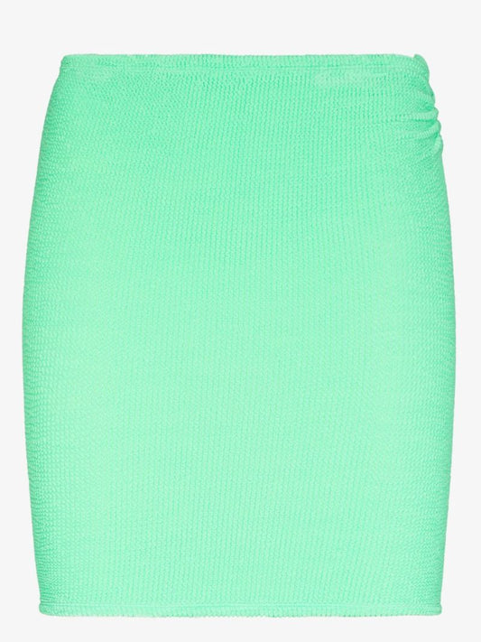 High Waist Crinkle Mini Skirt