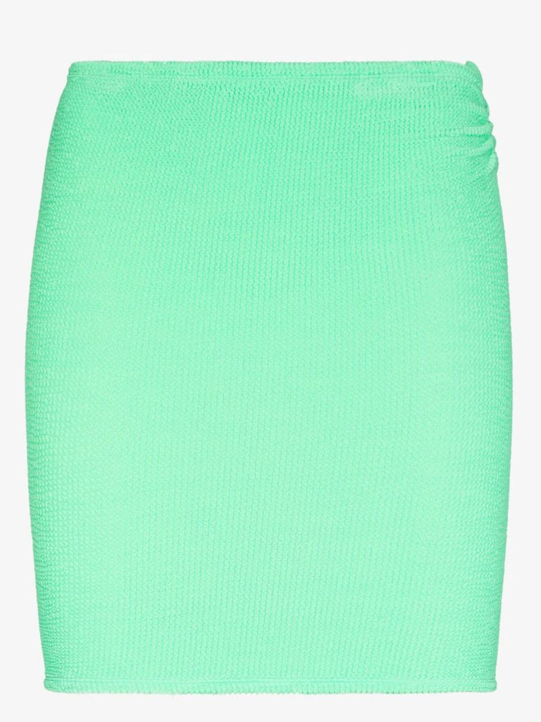 High Waist Crinkle Mini Skirt