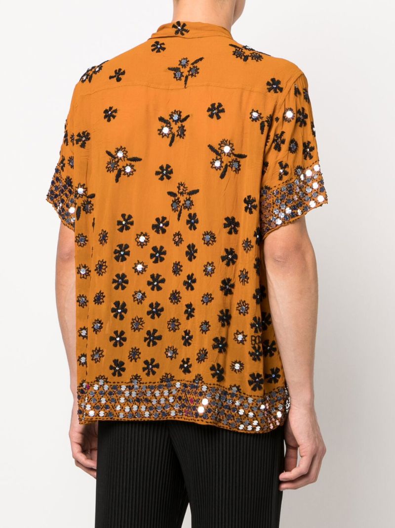 Brown Chunney Embroidered Shirt