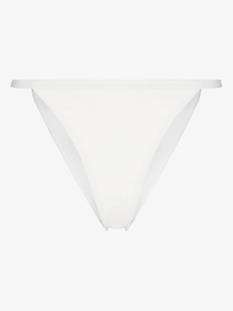 White the Bare Bikini Bottoms