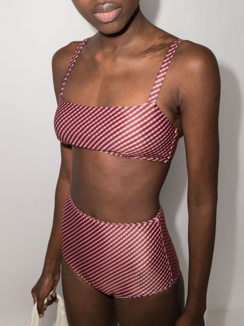Wafer Print Bikini Top