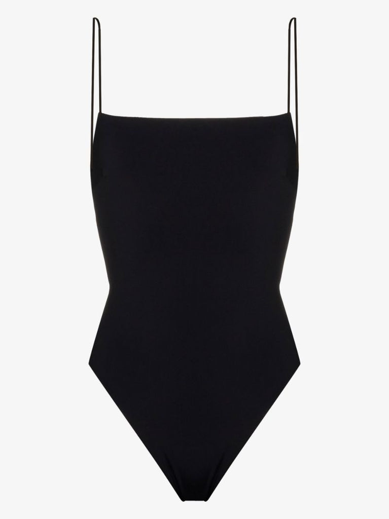 X Ziah Black Fine Strap Swimsuit